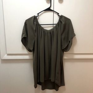 Off the shoulder blouse. Short sleeve